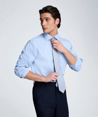 Kenneth Cole REACTION - Slim Fit Flex Stretch Dress Shirt | BLUE STRIPE
