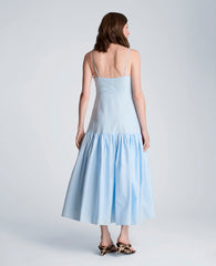 Kenneth Cole Sweetheart Bubble Flounce Midi Dress | TRANQUIL BLUE