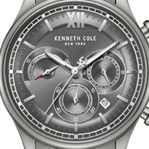 Kenneth Cole Dress Sport Chronograph Stainless Steel Bracelet Watch | GUN