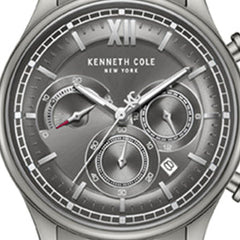 Kenneth Cole Dress Sport Chronograph Stainless Steel Bracelet Watch | GUN