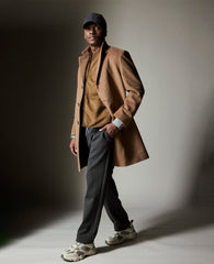 Kenneth Cole Shop Relaxed Cropped Slacks: Charcoal Mix, Stretch Fit | KC | CHARCOLE MIX