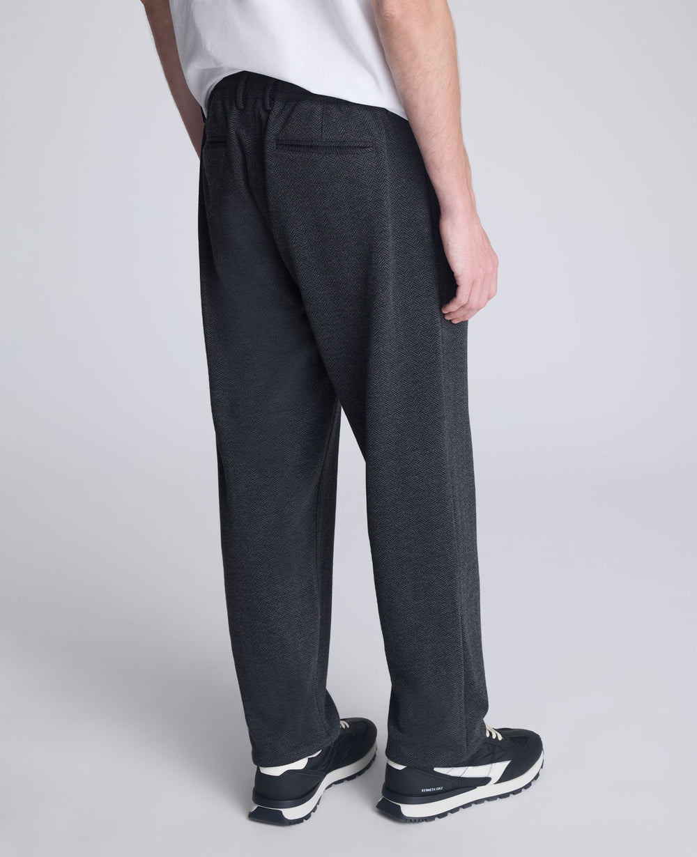 Kenneth Cole Shop Relaxed Cropped Slacks: Charcoal Mix, Stretch Fit | KC | CHARCOLE MIX