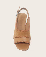 Kenneth Cole GENTLE SOULS - Samarra Suede Braided Detail Slingback Heel | TAN SUEDE