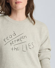 Kenneth Cole Shop Read Between The Lies Crewneck Sweater – Grey | KC | GREY