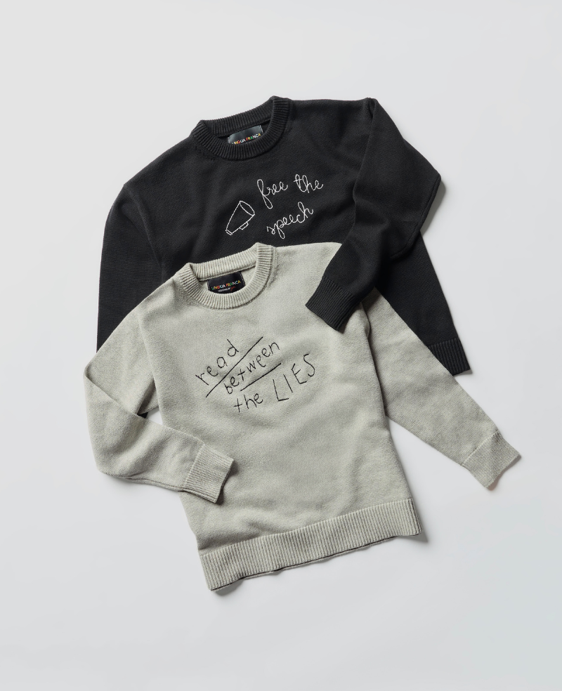 Kenneth Cole Shop Read Between The Lies Crewneck Sweater – Grey | KC | GREY