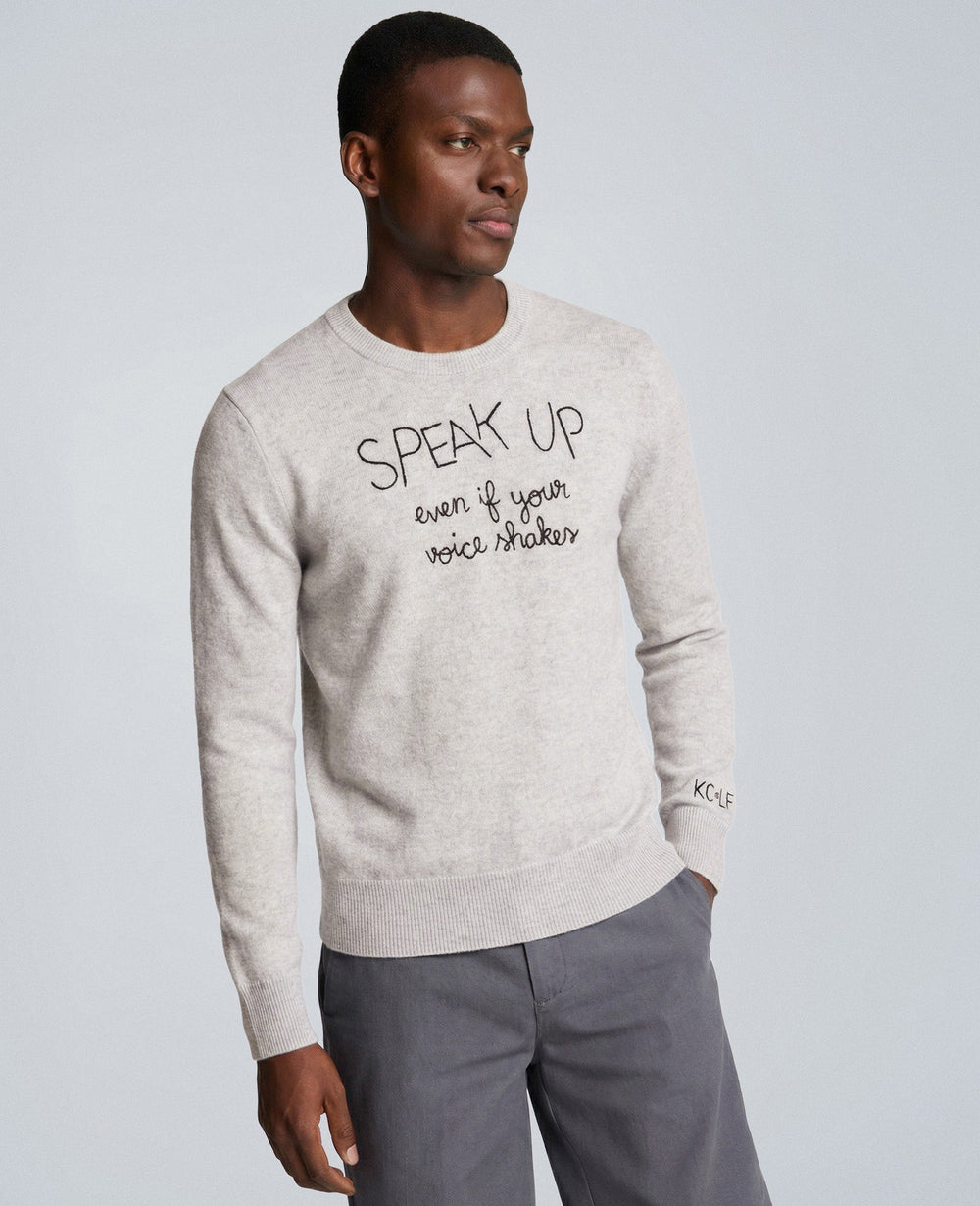 Kenneth Cole Speak Up Cashmere Crewneck Sweater, Grey | Kenneth Cole | GREY