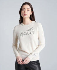 Kenneth Cole Unmute Yourself Cashmere Sweater, Cream | Kenneth Cole | CREAM