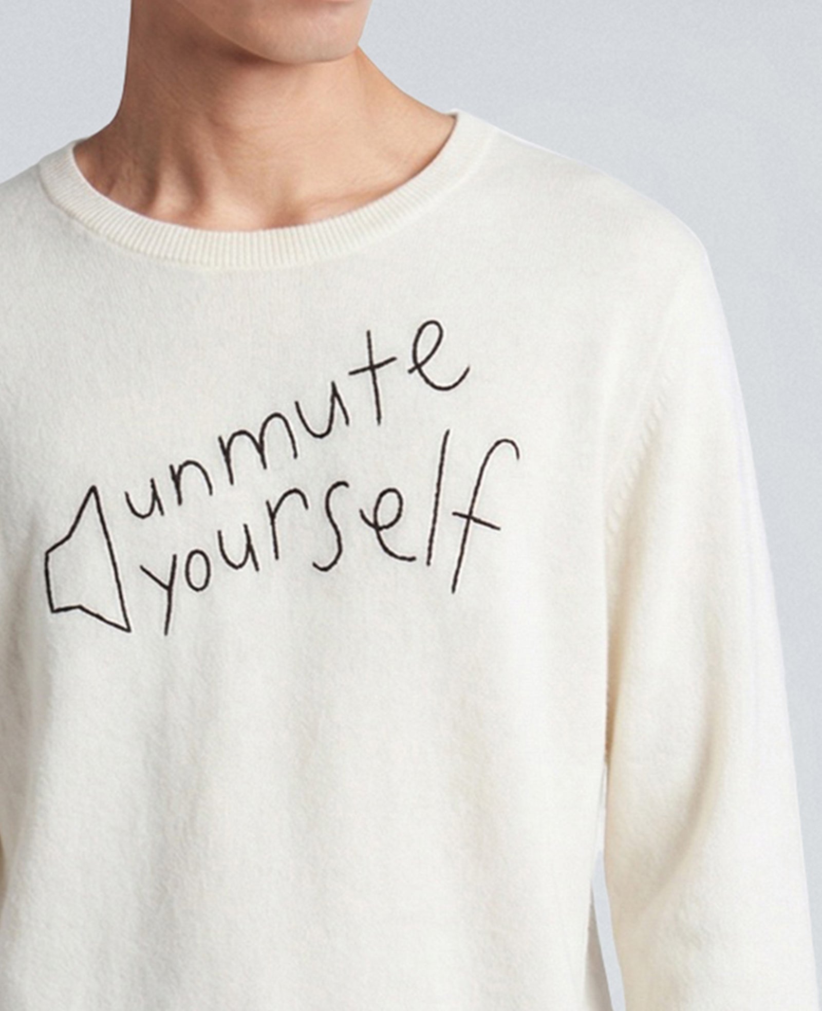 Kenneth Cole Unmute Yourself Cashmere Sweater, Cream | Kenneth Cole | CREAM