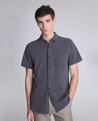 Kenneth Cole Shop Short Sleeve Sportshirt: Charcole Heather | Kenneth Cole | CHARCOLE HEATHER