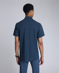 Kenneth Cole Shop Short Sleeve Sportshirt: Heather Blue | Kenneth Cole | HEATHER BLUE