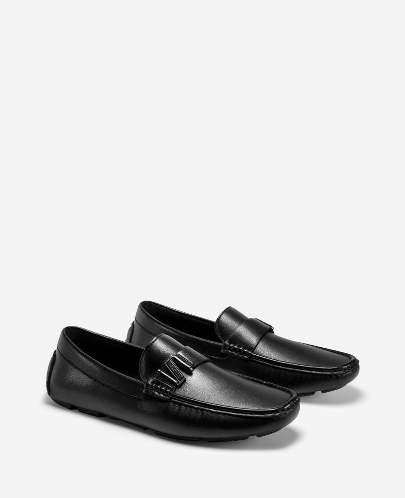 Kenneth Cole REACTION - Stan Band Driving Loafers for Men, Black | KC | BLACK