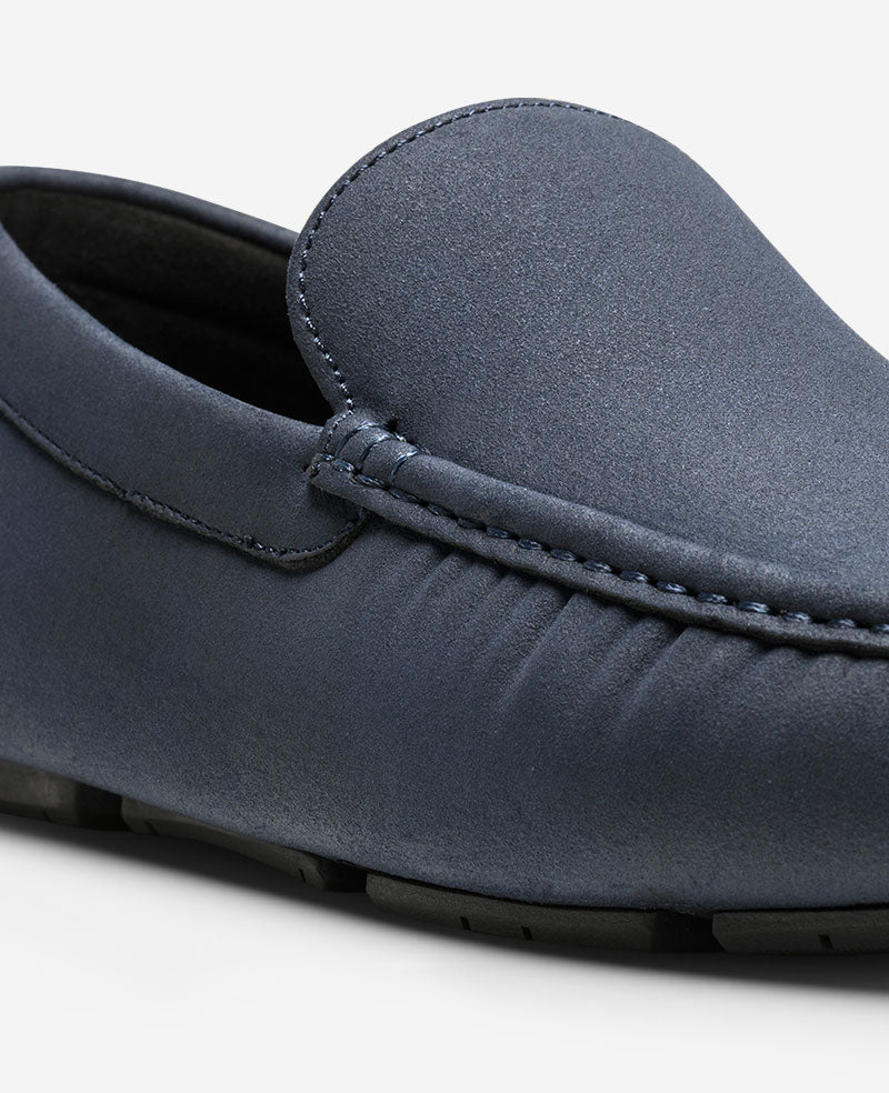 Kenneth Cole REACTION Scanlin Driving Loafer – Blue Men | Kenneth Cole | ECLIPSE FAUX SUEDE