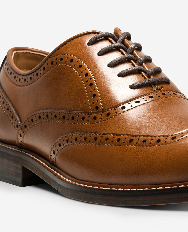 Kenneth Cole Shop REACTION Lance Brogue Oxford – Cognac Men | KC | COGNAC