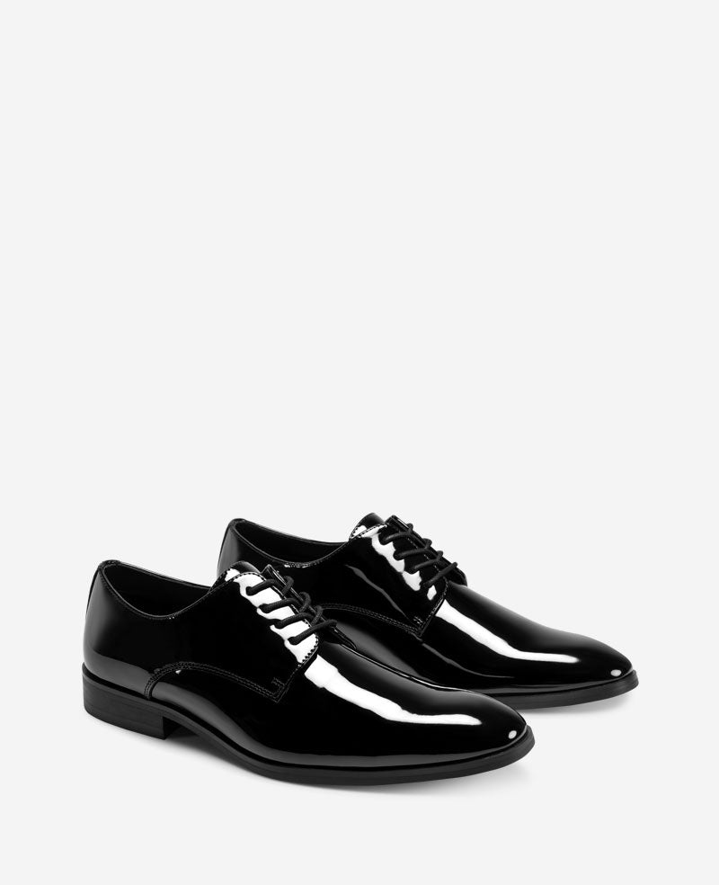 Kenneth Cole REACTION Hogart Derby – Black Patent Men | Kenneth Cole | BLACK PATENT