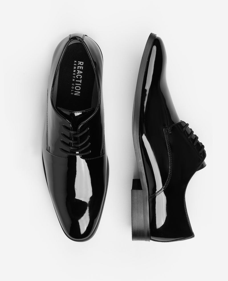 Kenneth Cole REACTION Hogart Derby – Black Patent Men | Kenneth Cole | BLACK PATENT