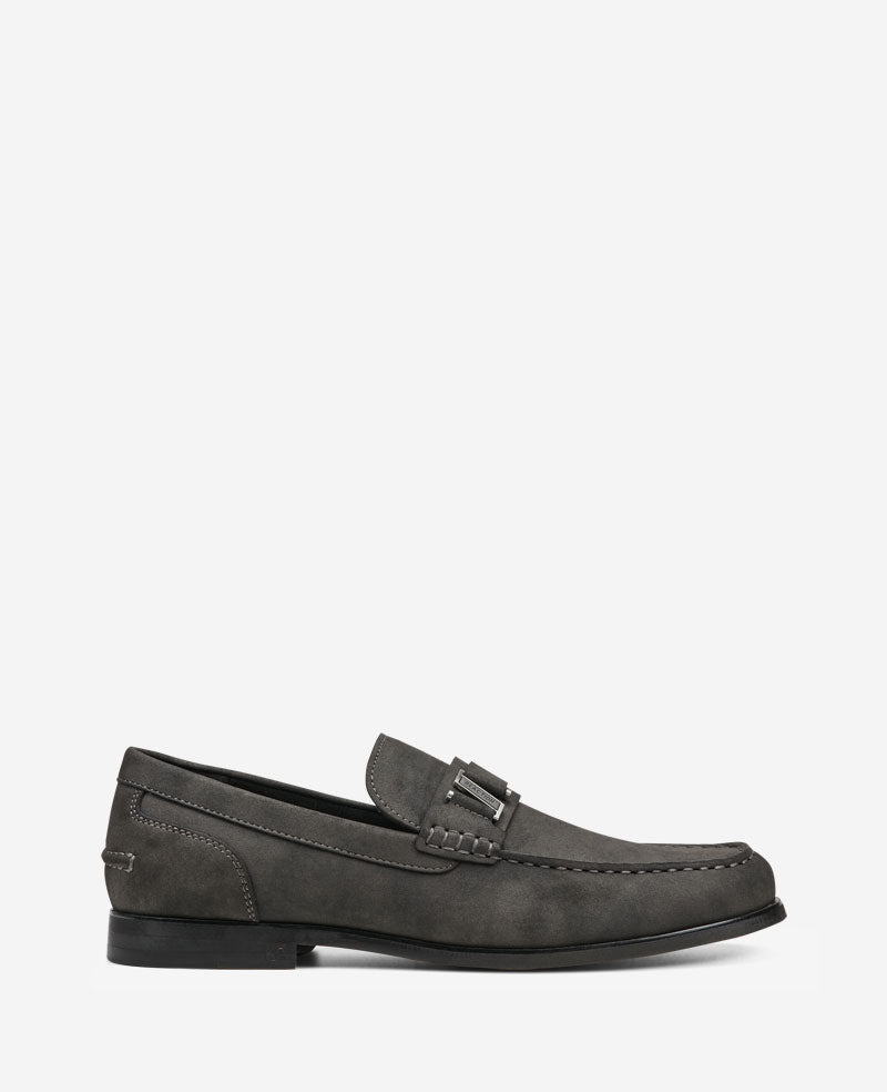 Kenneth Cole REACTION Estate Belt Loafer – Charcoal Men | Kenneth Cole | CHARCOLE FAUX SUEDE