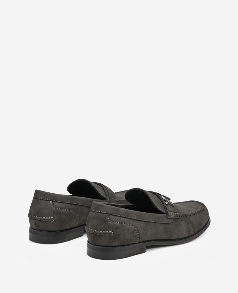 Kenneth Cole REACTION Estate Belt Loafer – Charcoal Men | Kenneth Cole | CHARCOLE FAUX SUEDE