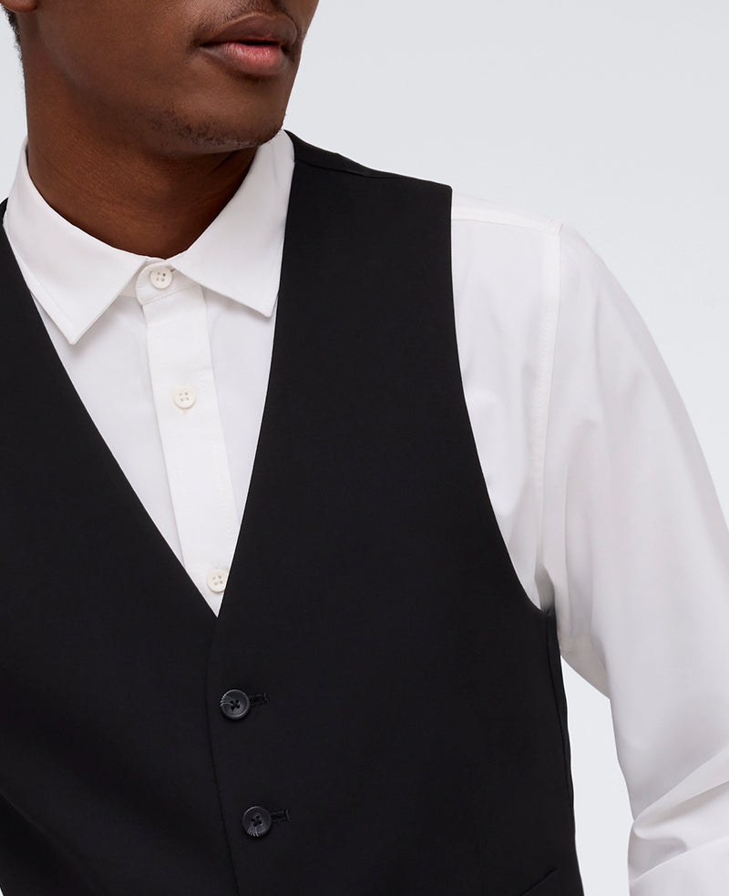 Kenneth Cole Shop Black Slim-Fit Suit Vest for Men – Kenneth Cole Reaction | BLACK