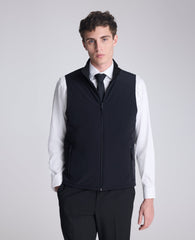 Kenneth Cole Shop Mixed Media Vest: Black, Lightweight Insulated | KC | BLACK