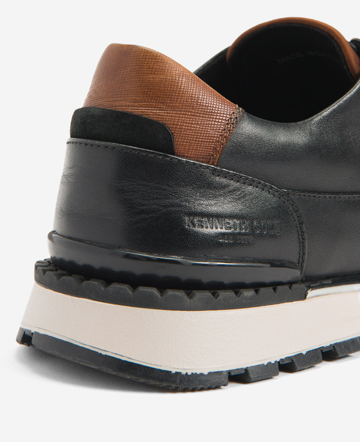 Kenneth Cole Shop Kev Black Leather Dress Shoe – Techni-Cole Comfort | BLACK/GREY