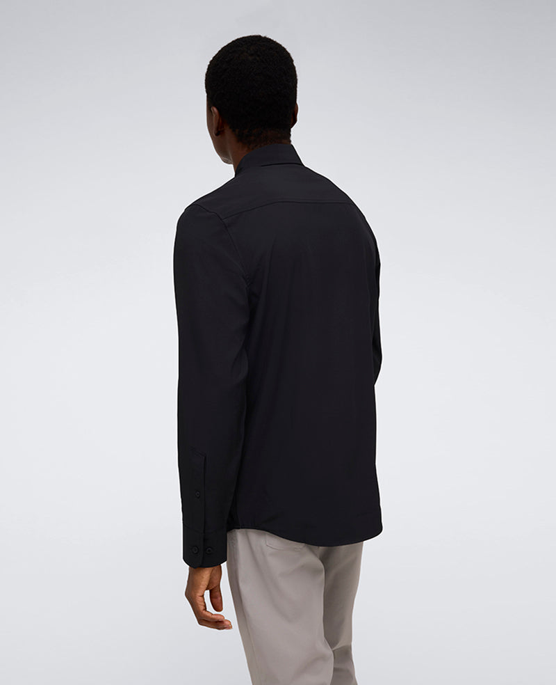 Kenneth Cole Black Slim Fit Shirt – Water-Resistant & Stretch | KC | BLACK