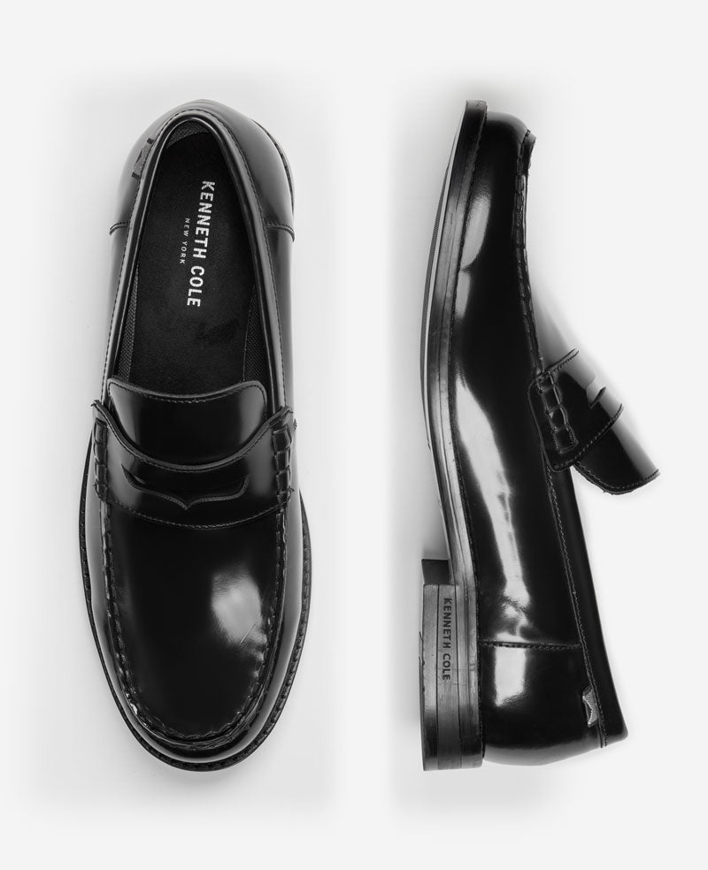 Kenneth Cole Paco Penny Loafer – Black Patent Leather | Kenneth Cole | BLACK LEATHER