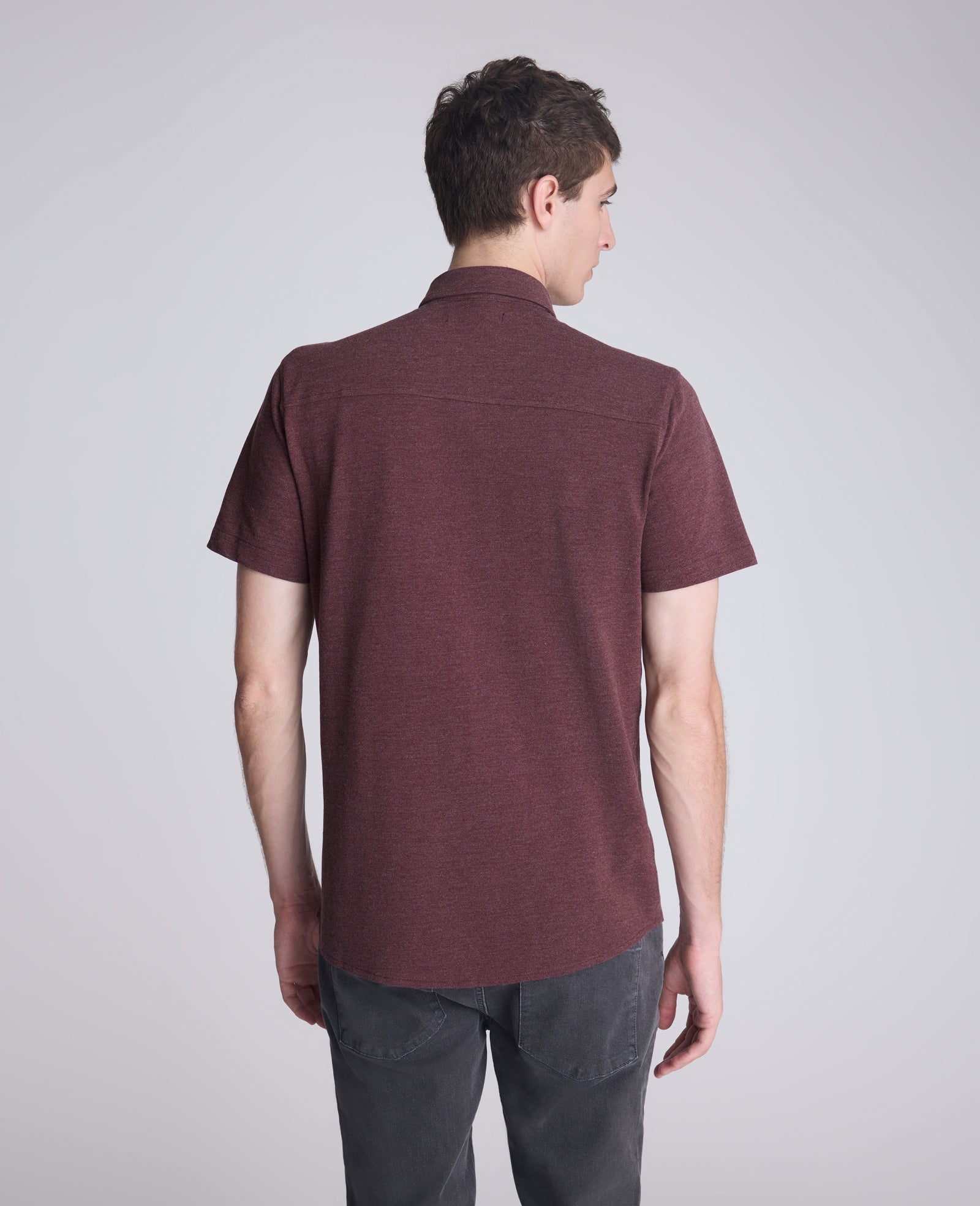 Kenneth Cole Shop Short Sleeve Sportshirt: Mulberry Mix | Kenneth Cole | MULBERRY MIX