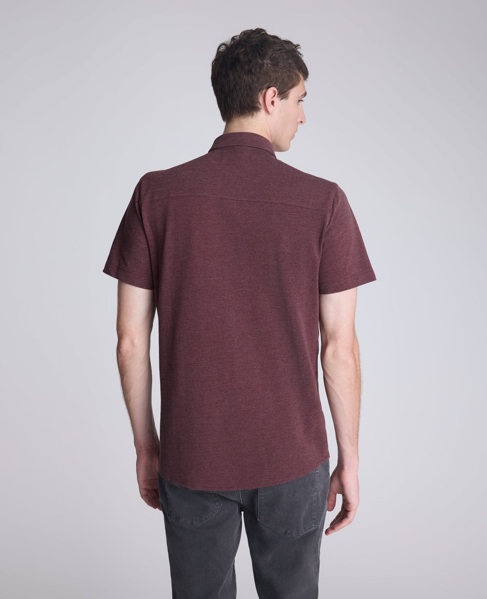 Kenneth Cole Shop Short Sleeve Sportshirt: Mulberry Mix | Kenneth Cole | MULBERRY MIX