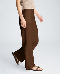 Kenneth Cole Pull On Wide Leg Pant | BRUNETTE
