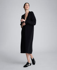 Kenneth Cole Long Button Front Cardigan Duster – Black | Kenneth Cole | BLACK