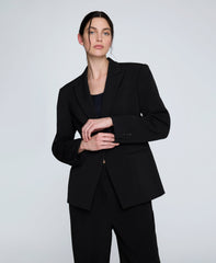 Kenneth Cole Shop Luxe Twill Slim One Button Jacket – Black | Kenneth Cole | BLACK