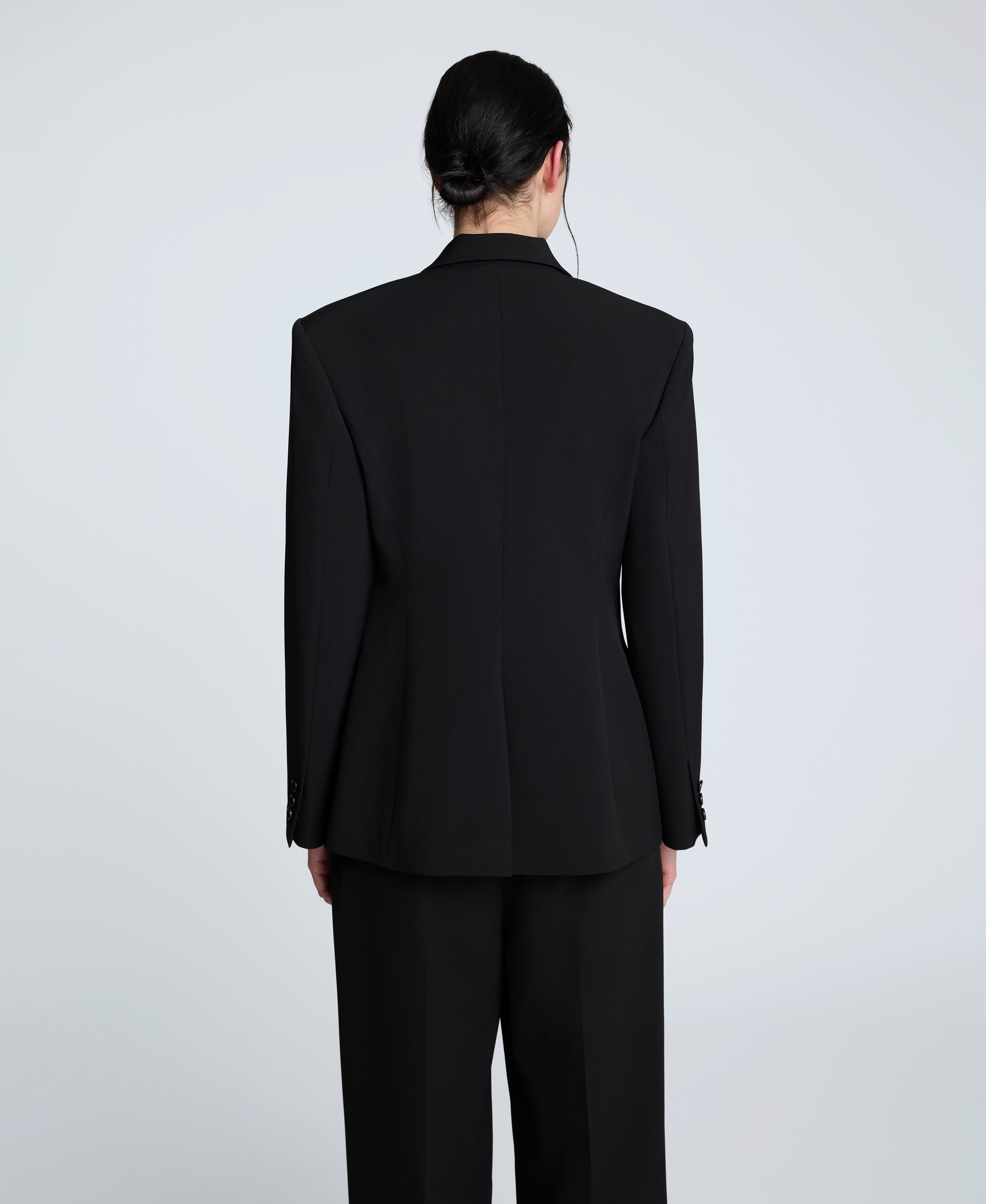 Kenneth Cole Shop Luxe Twill Slim One Button Jacket – Black | Kenneth Cole | BLACK