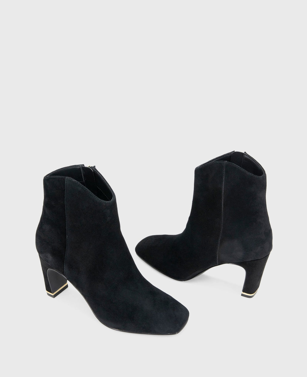 Kenneth Cole Shop Grizelda Black Suede Heel Boot | Kenneth Cole | BLACK SUEDE