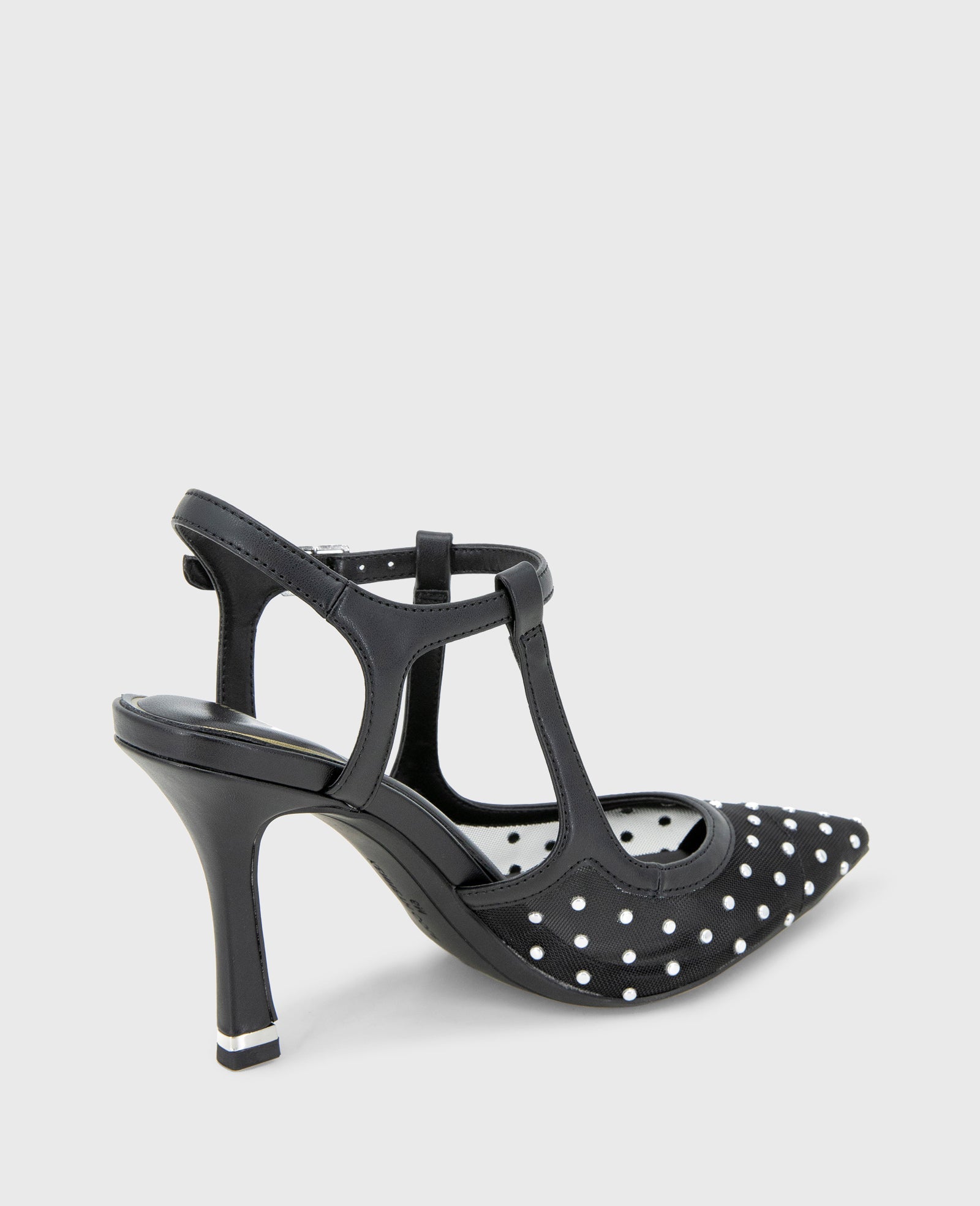 Kenneth Cole Shop Romi Black Stud Mesh Slingback Heel | Kenneth Cole | BLACK STUD MESH