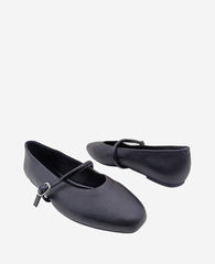Kenneth Cole Shop Magnolia Leather Ballet Flat in Black | Kenneth Cole | BLACK LEATHER