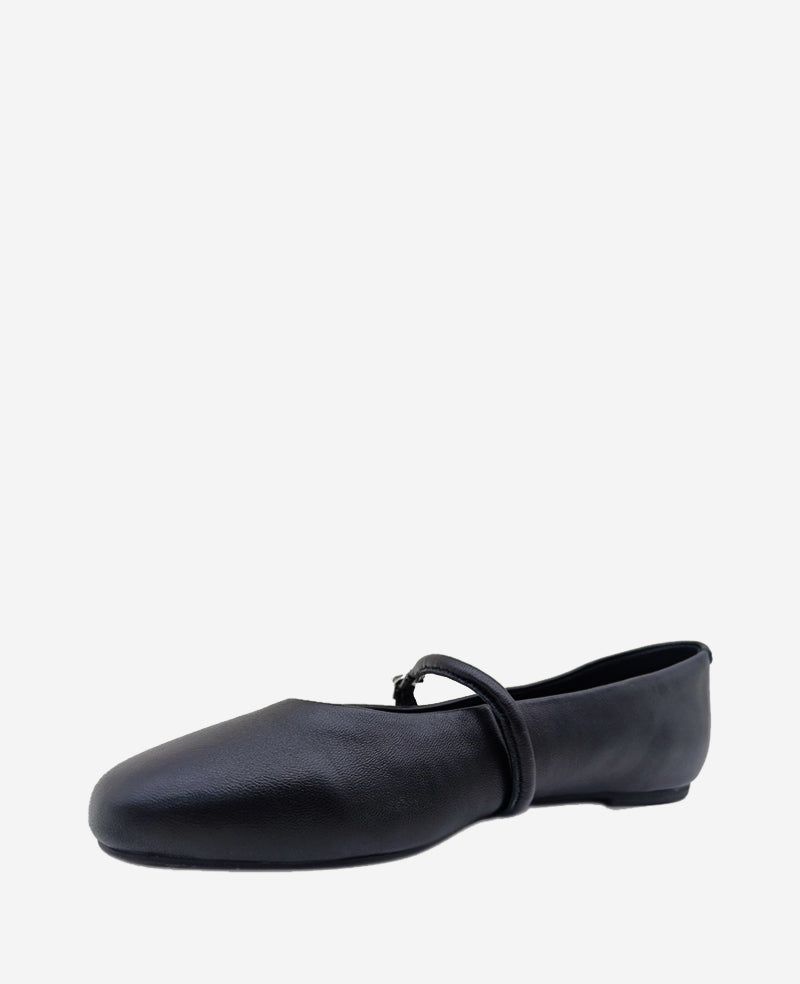 Kenneth Cole Shop Magnolia Leather Ballet Flat in Black | Kenneth Cole | BLACK LEATHER