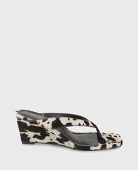 Kenneth Cole Shop Susannah Brown Calf Hair Wedge Sandal | Kenneth Cole | BROWN MULTI HAIRCALF
