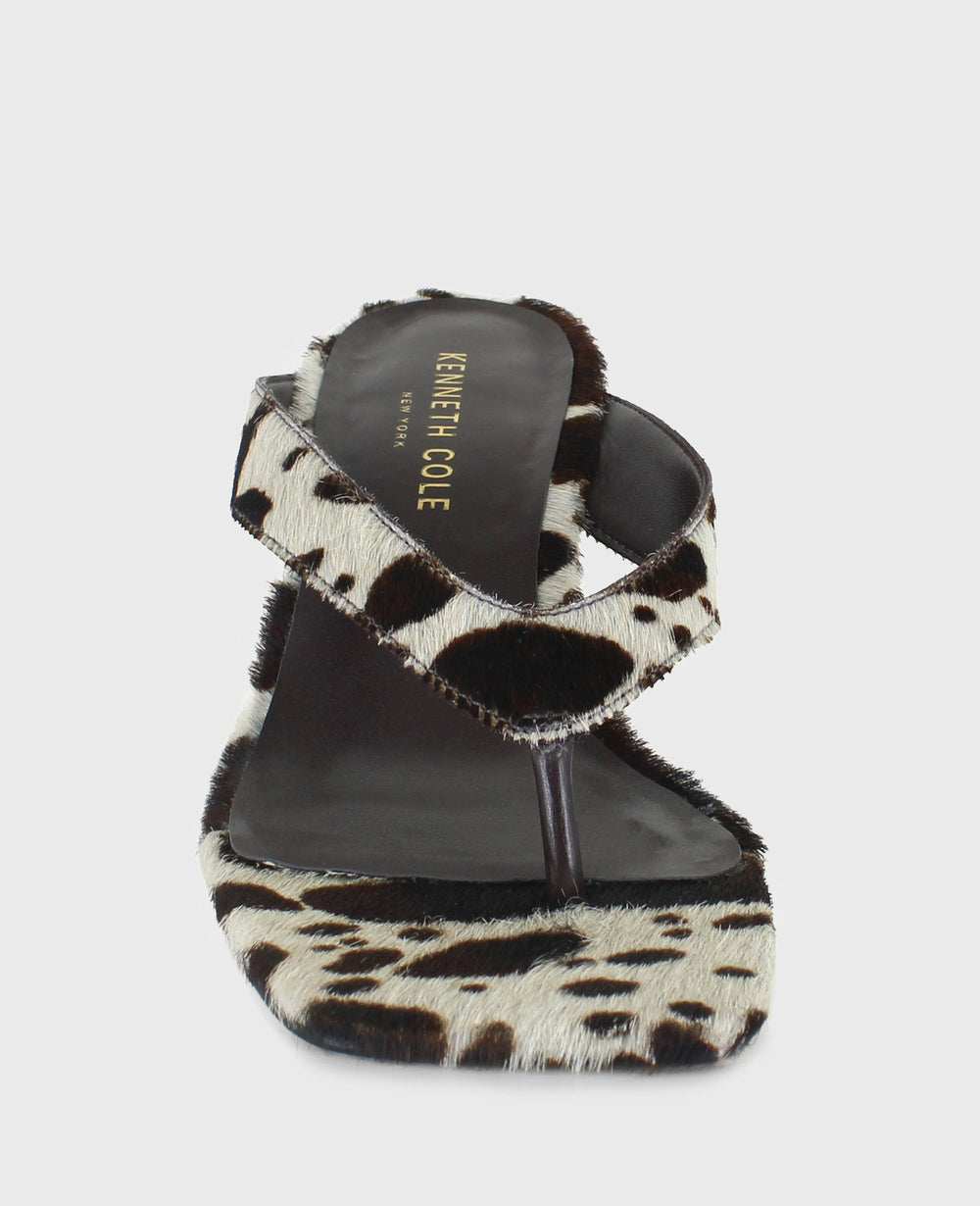 Kenneth Cole Shop Susannah Brown Calf Hair Wedge Sandal | Kenneth Cole | BROWN MULTI HAIRCALF