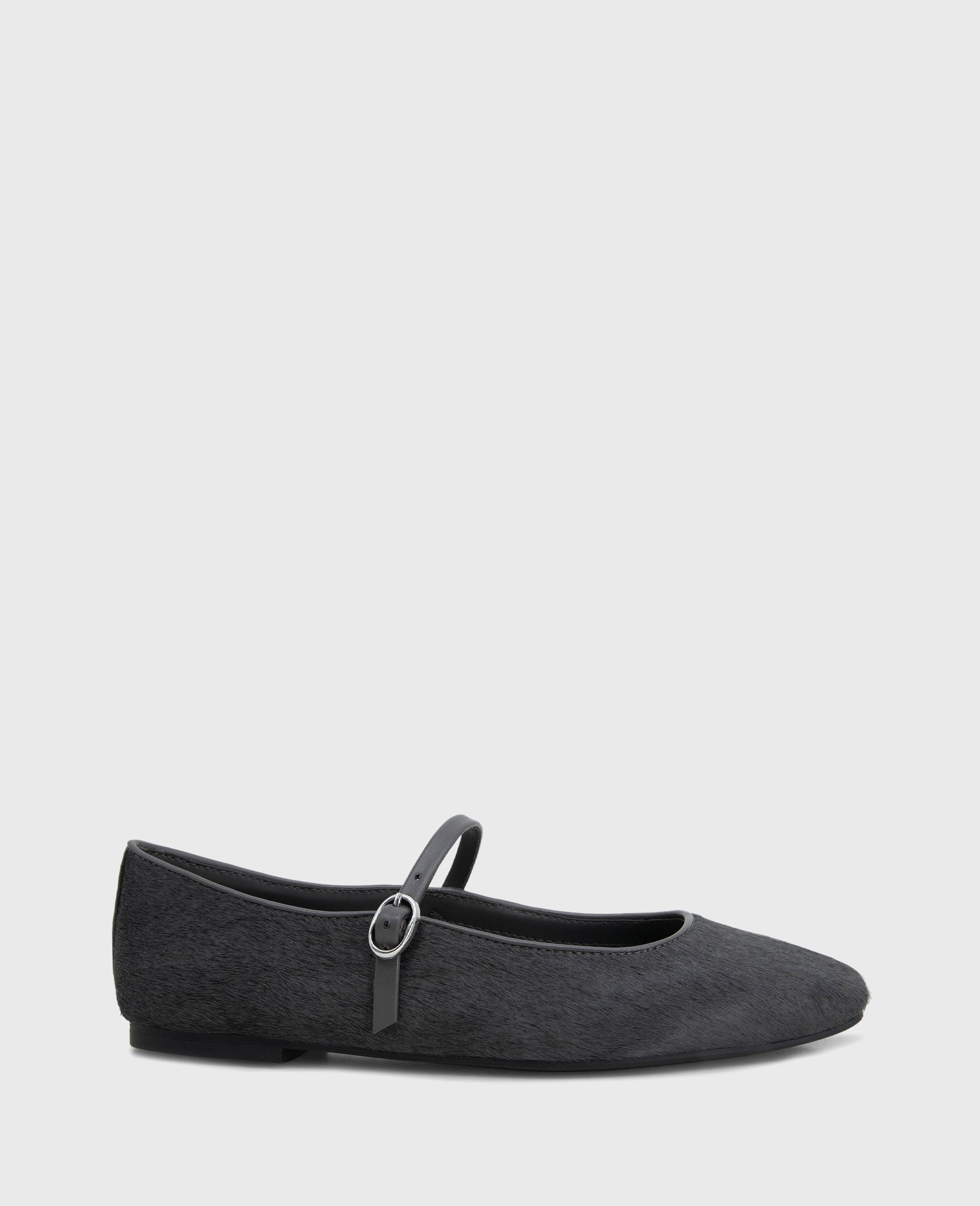 Kenneth Cole Shop Jasper Charcoal Calf Hair Ballet Flat | Kenneth Cole | CHARCOLE CALF HAIR
