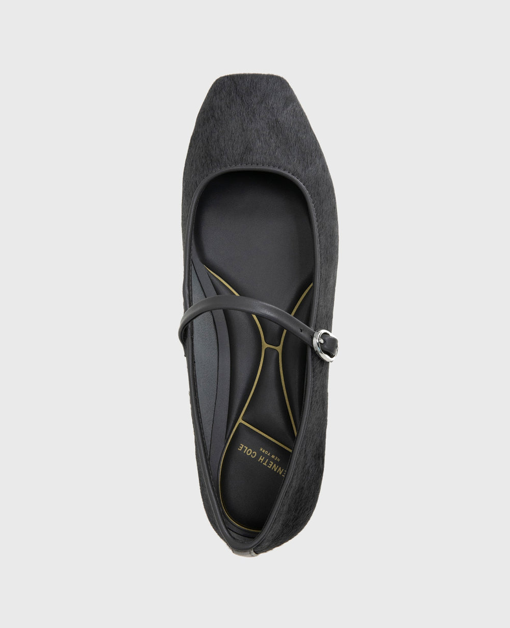 Kenneth Cole Shop Jasper Charcoal Calf Hair Ballet Flat | Kenneth Cole | CHARCOLE CALF HAIR