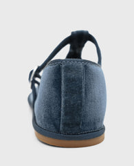 Kenneth Cole Verona Blue Velvet T-Strap Mary Jane Flat | Kenneth Cole | BLUE VELVET