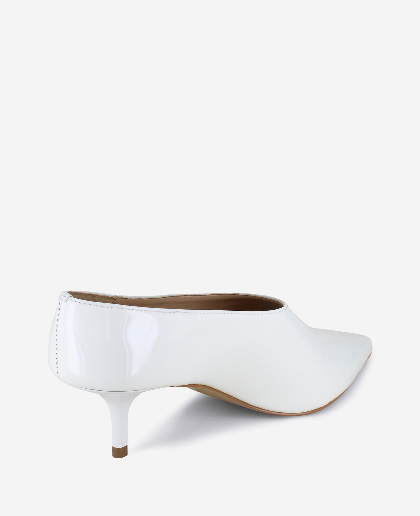 Kenneth Cole Shop Linxie White Patent Kitten Heel Pump | Kenneth Cole | SNOW PATENT