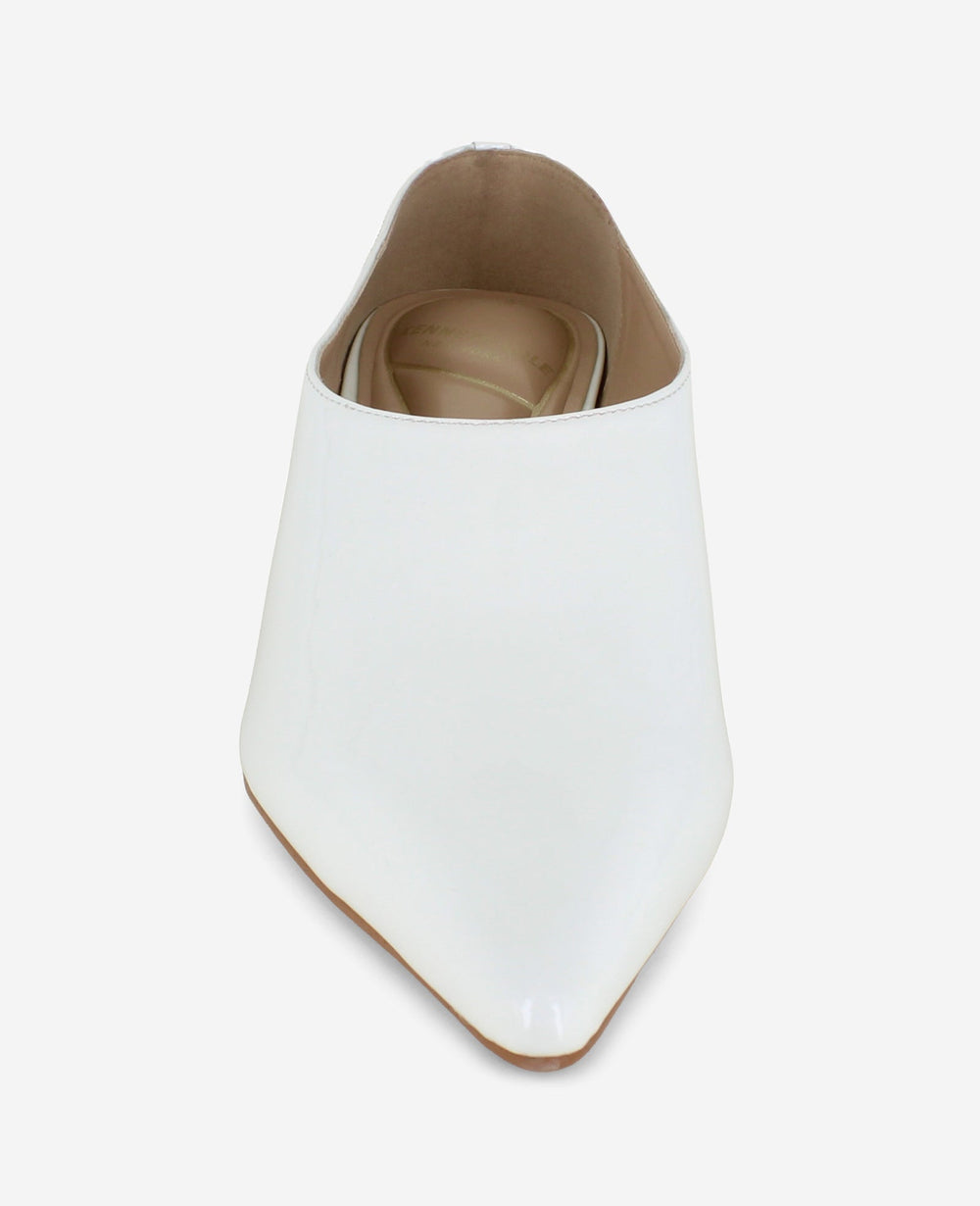 Kenneth Cole Shop Linxie White Patent Kitten Heel Pump | Kenneth Cole | SNOW PATENT