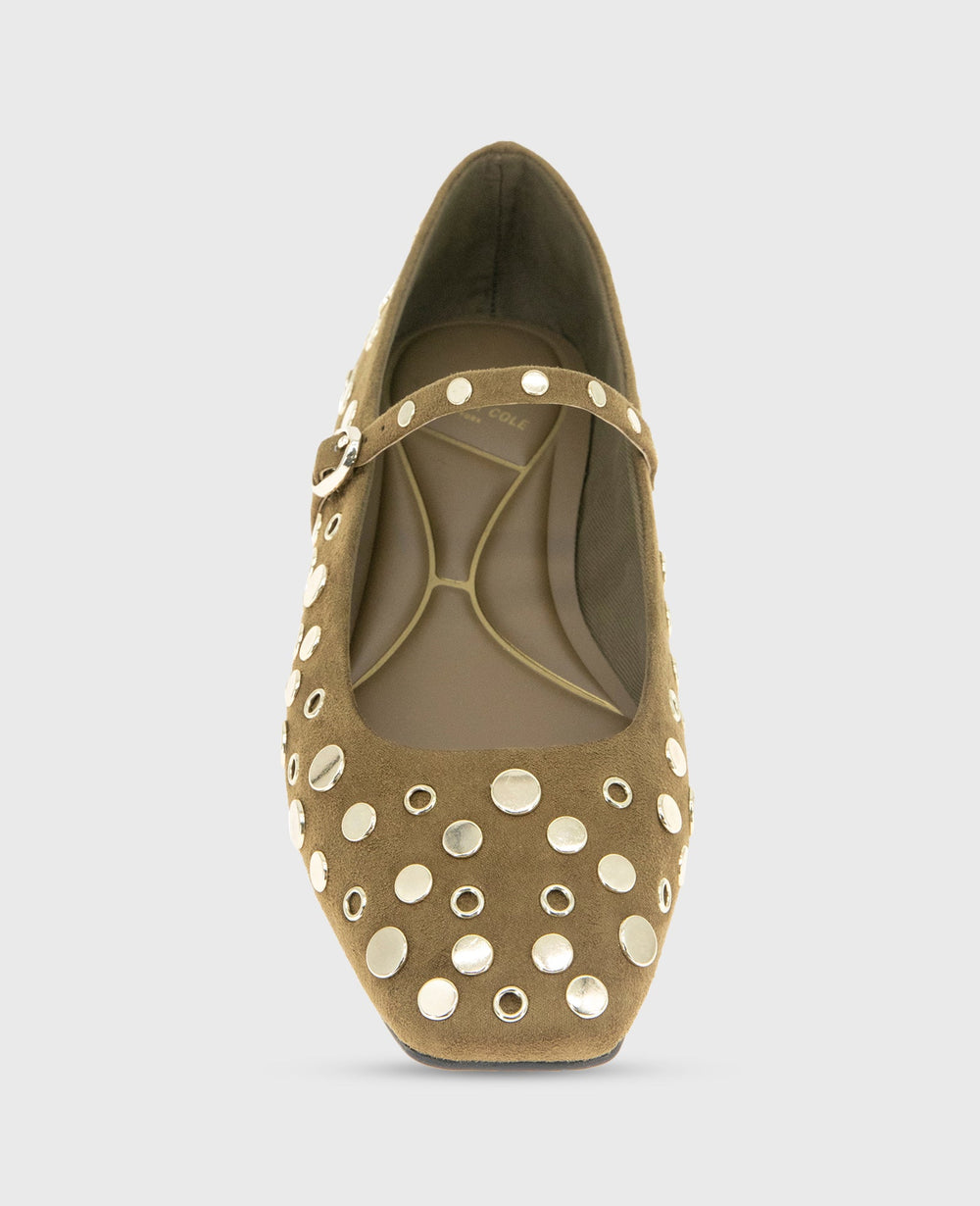 Kenneth Cole Shop Jasper Loden Suede Stud Ballet Flat | Kenneth Cole | LODEN
