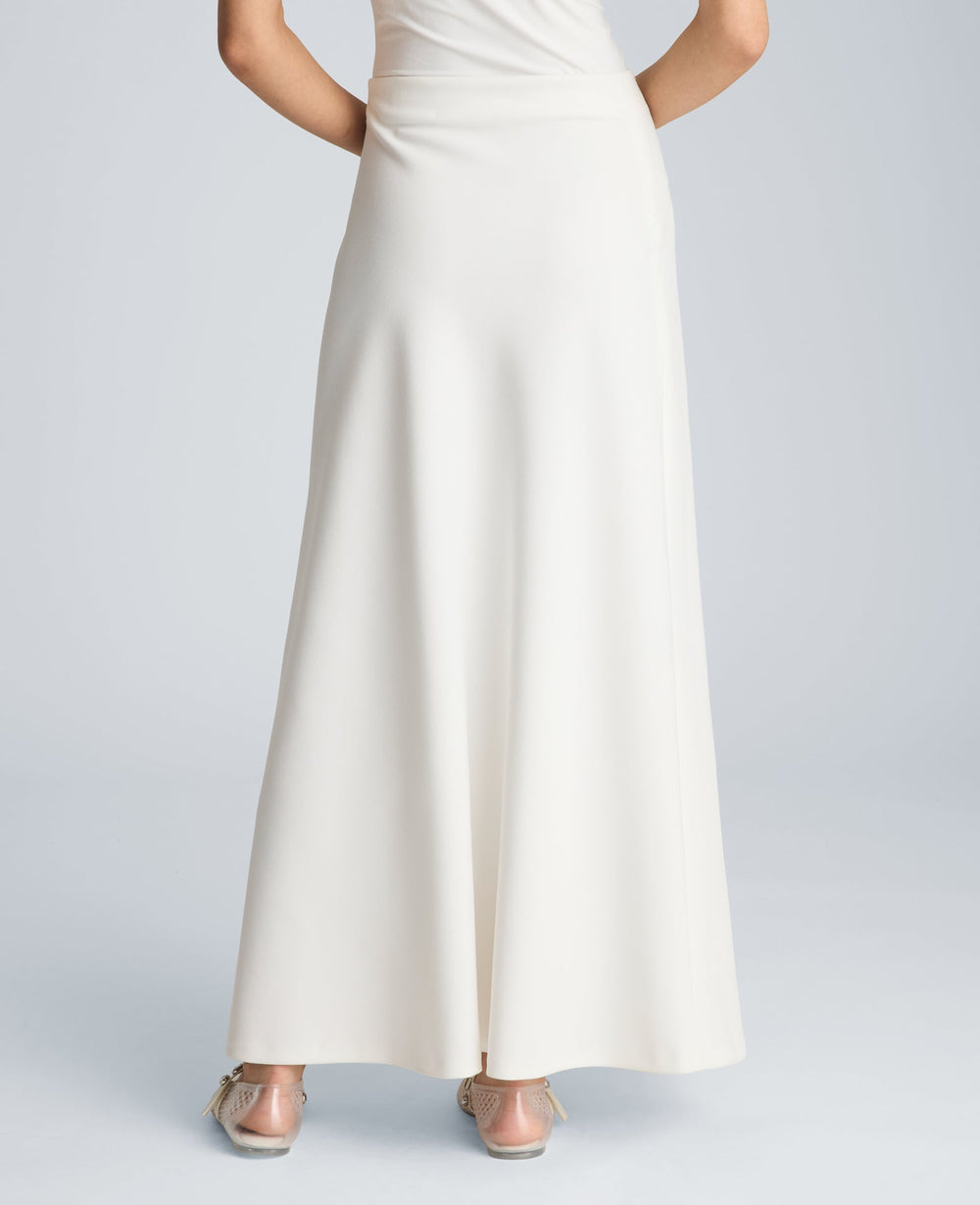 Kenneth Cole Pull On Flared Maxi Skirt | PURE WHITE