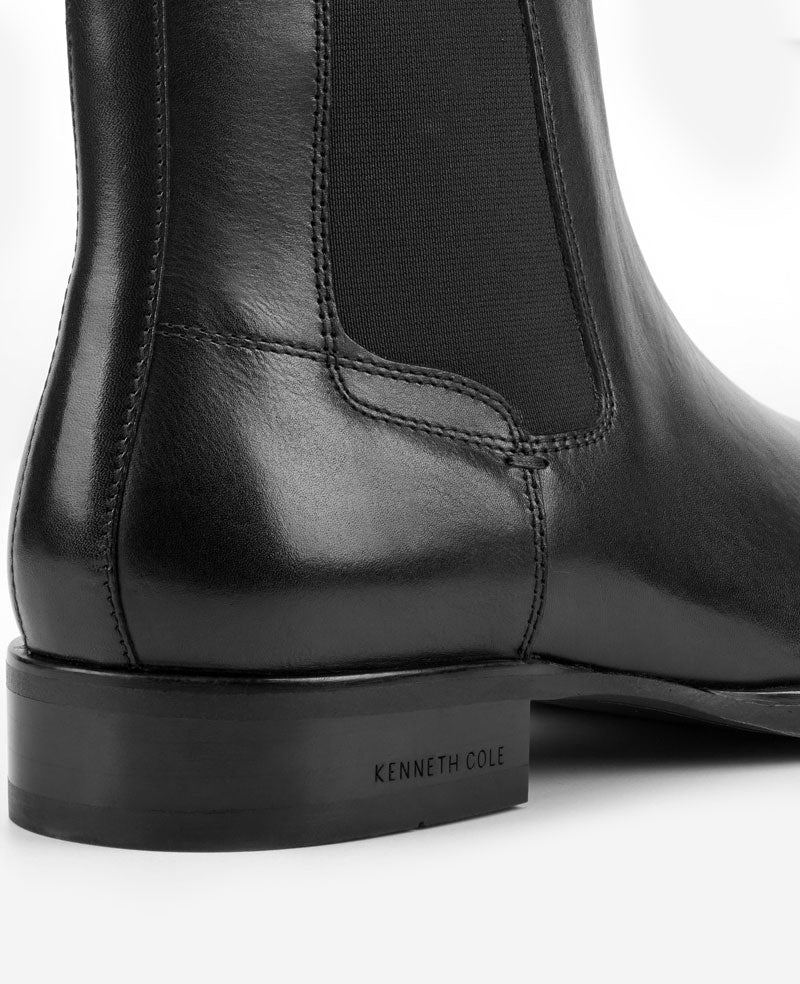 Kenneth Cole Raymond Leather Chelsea Boot for Men, Black | Kenneth Cole | BLACK LEATHER