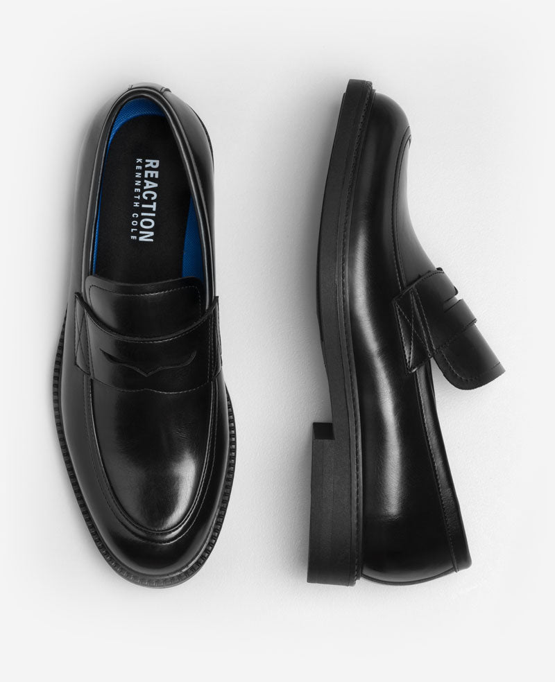 Kenneth Cole REACTION - Anthony Penny Loafer | BLACK