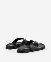Kenneth Cole Worly Leather Sandal | BLACK LEATHER