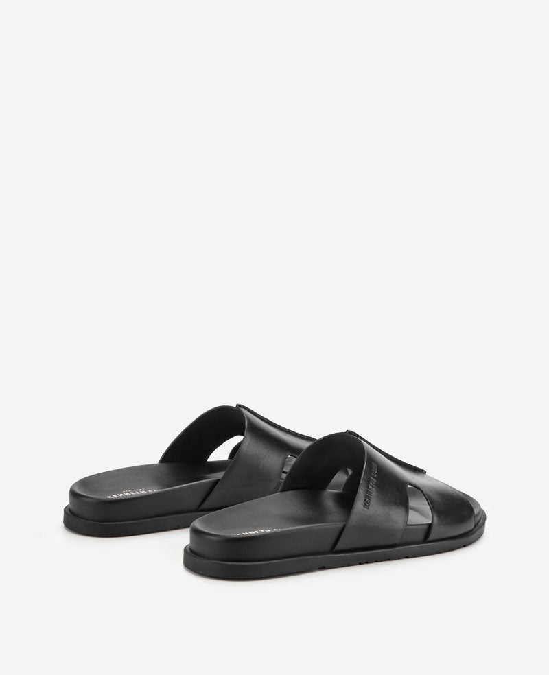 Kenneth Cole Willy Leather Sandal | BLACK LEATHER