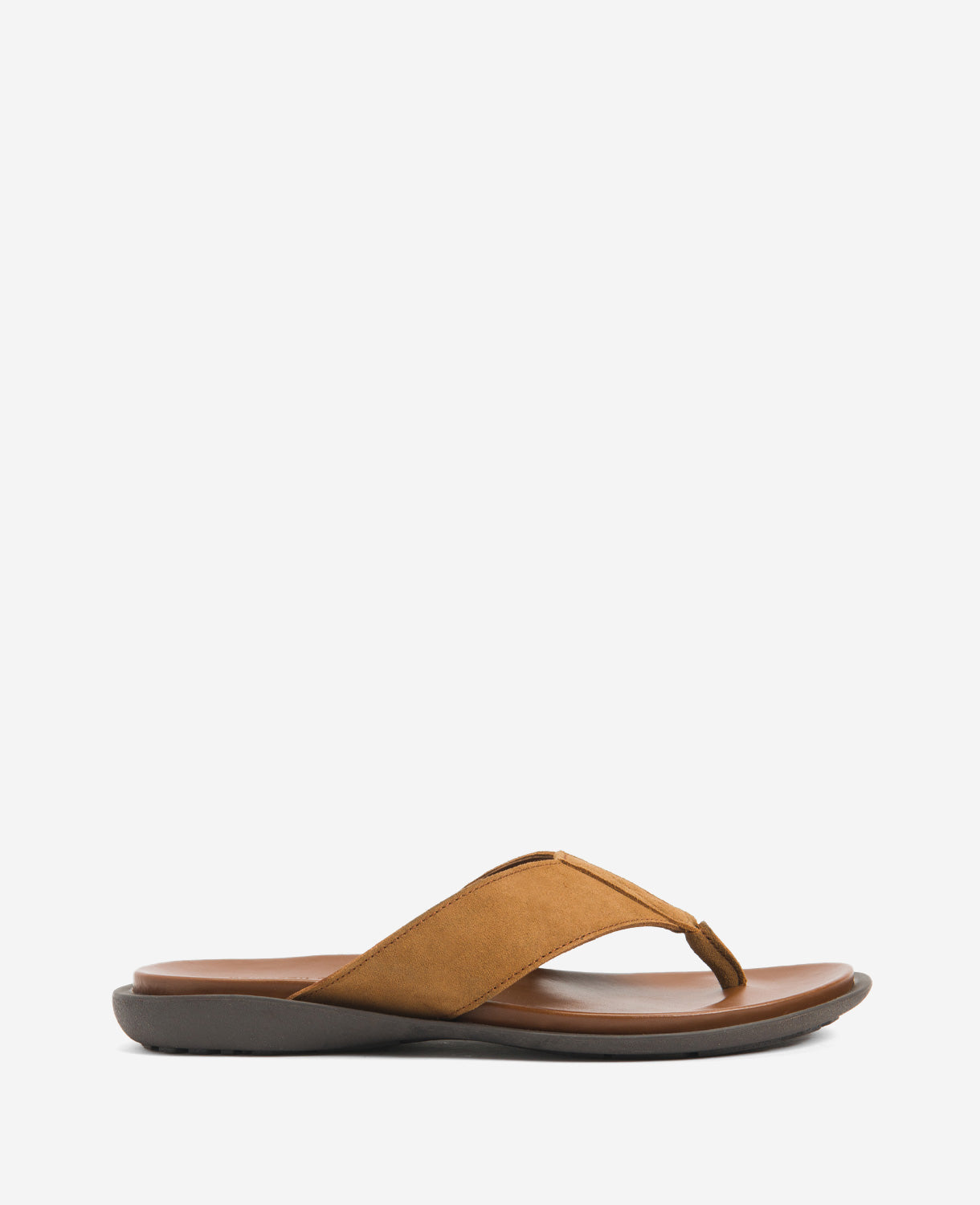 Kenneth Cole Tobacco Leather Thong Sandals – Lightweight Grip | KC | TOBACCO